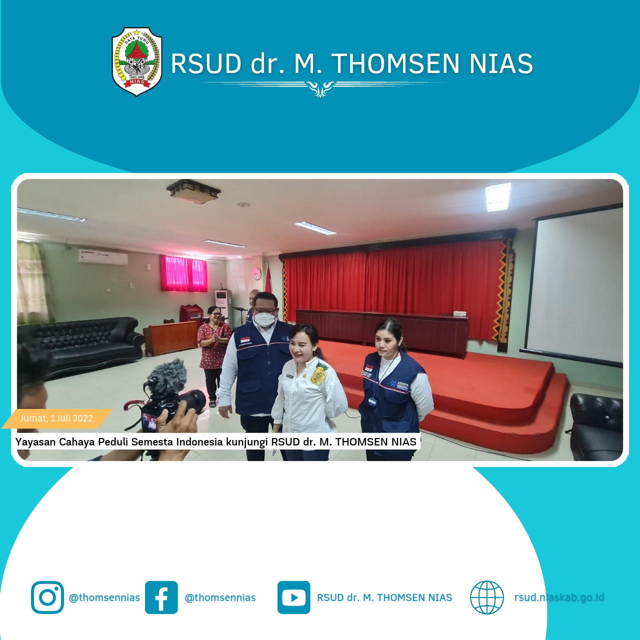 Direktur RSUD Dr. M. Thomsen Nias Menyambut Baik Kunjungan Yayasan ...