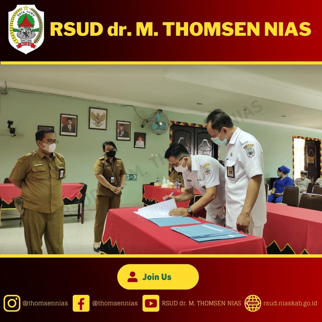 RSUD Dr. M. THOMSEN NIAS LAKSANAKAN SERAH TERIMA JABATAN DAN PENYERAHAN ...