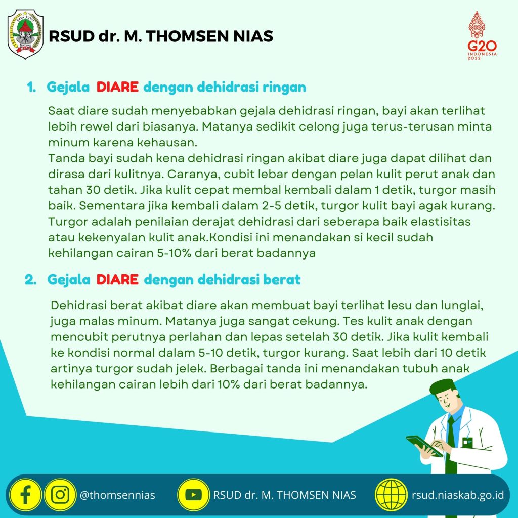 Waspada Penyakit Diare Rsud Dr M Thomsen Nias