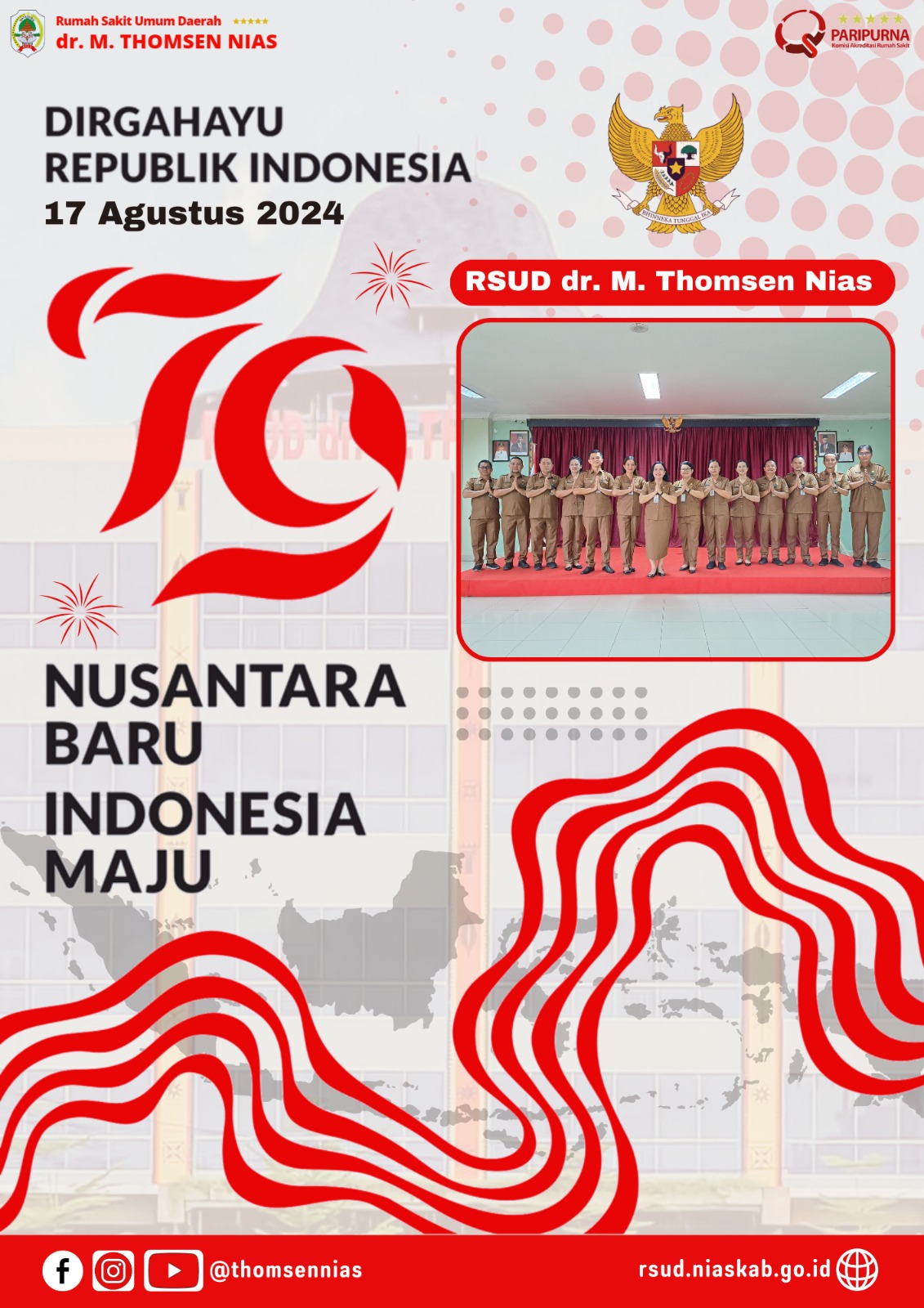 Dirgahayu Republik Indonesia 17 Agustus 2024 Nusantara Baru Indonesia